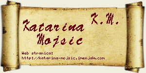 Katarina Mojsić vizit kartica